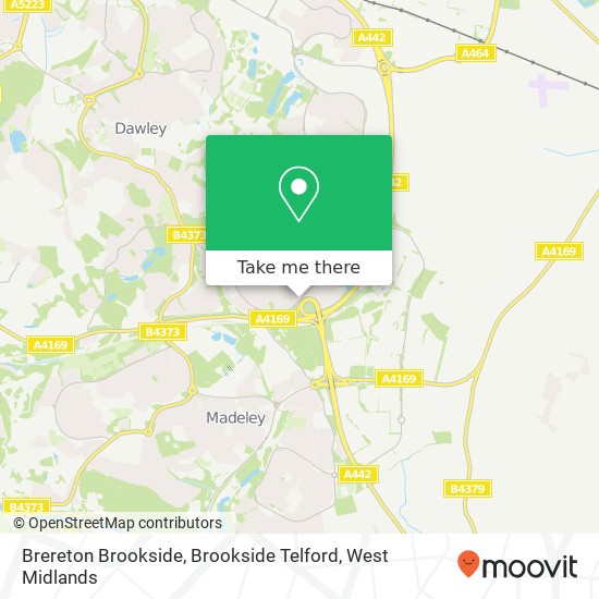 Brereton Brookside, Brookside Telford map