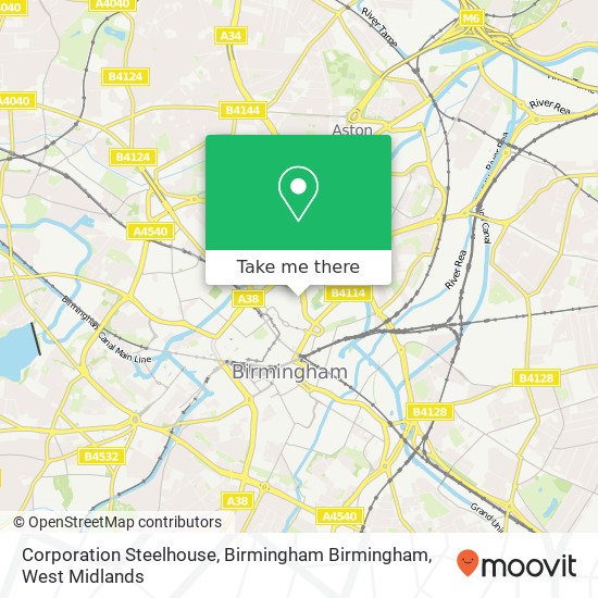 Corporation Steelhouse, Birmingham Birmingham map
