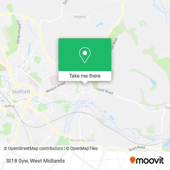 St18 0yw map