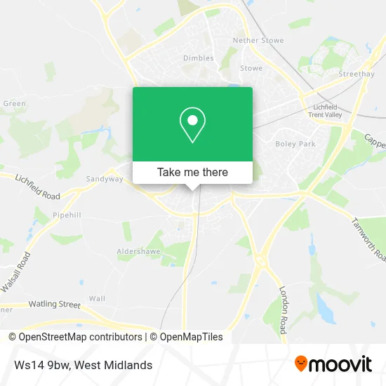 How to Get to Ws14 9bw in St. John's by Bus or Train?