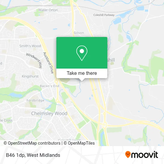 How to Get to B46 1dp in Coleshill North by Bus or Train?