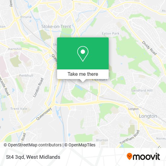 St4 3qd map