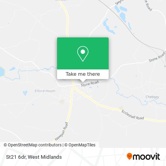 St21 6dr map