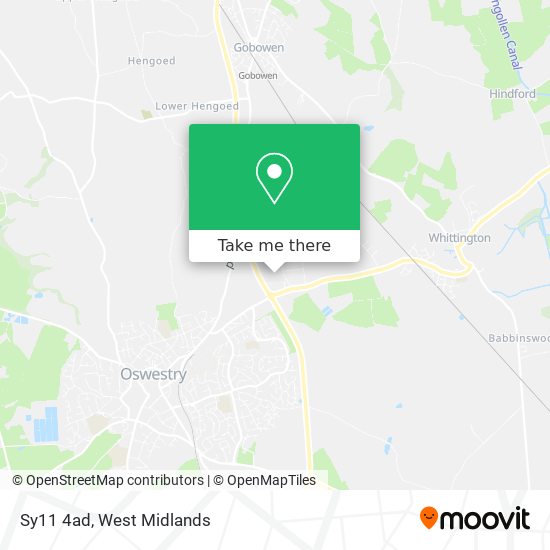 Sy11 4ad map