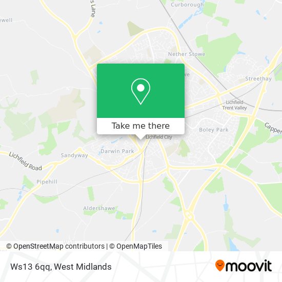 Ws13 6qq map