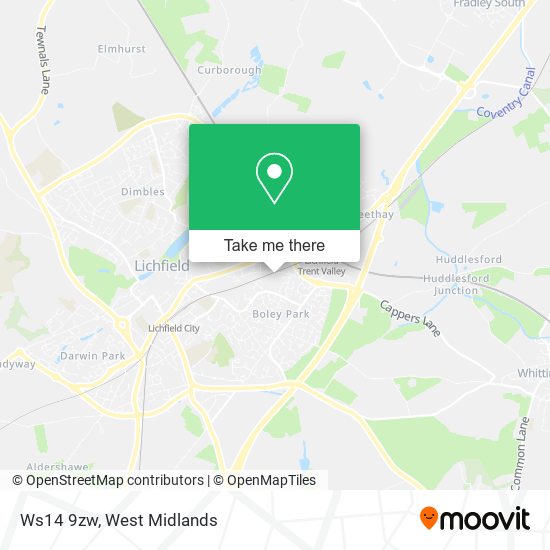 Ws14 9zw map