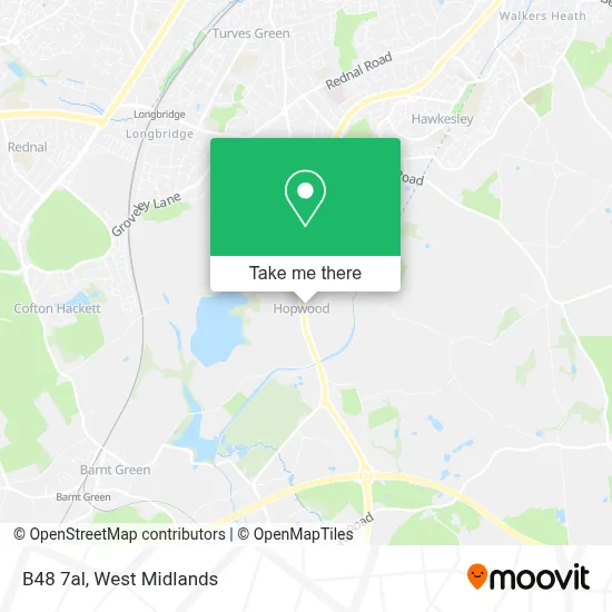 How to Get to B48 7al in Barnt Green & Hopwood by Bus or Train?