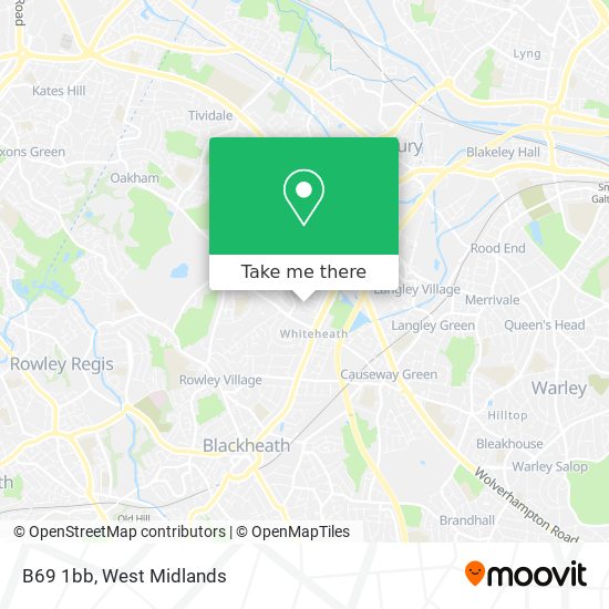 B69 Bus Route Map How To Get To B69 1Bb In Oldbury By Bus Or Train?