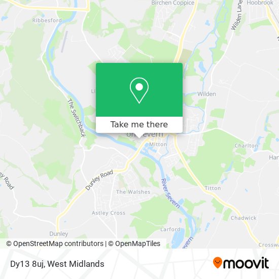Dy13 8uj map