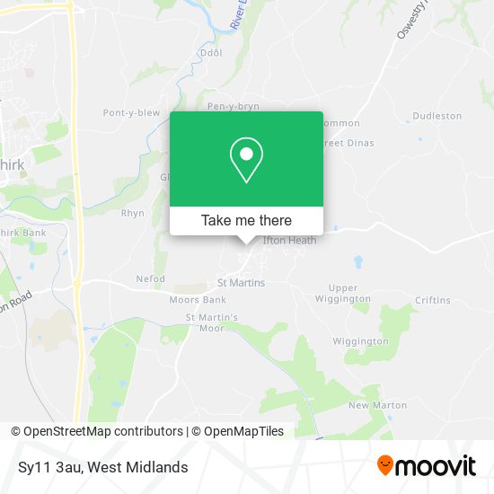 Sy11 3au map