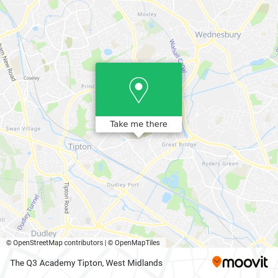 The Q3 Academy Tipton map