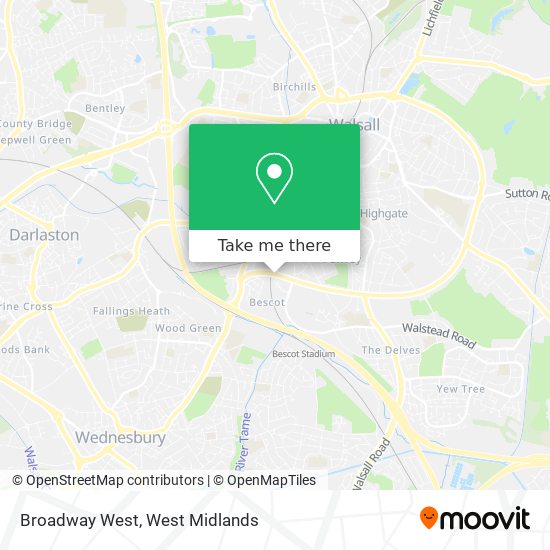 Broadway West map
