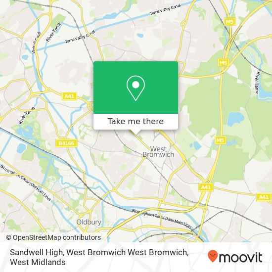 Sandwell High, West Bromwich West Bromwich map