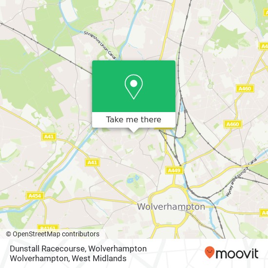 Dunstall Racecourse, Wolverhampton Wolverhampton map