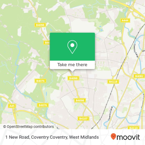 1 New Road, Coventry Coventry map