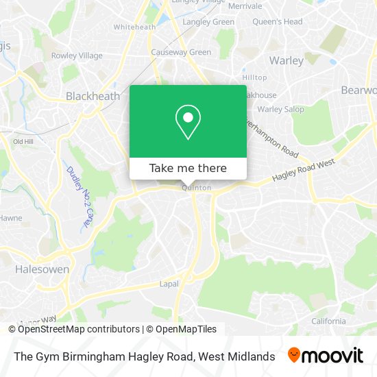 The Gym Birmingham Hagley Road map