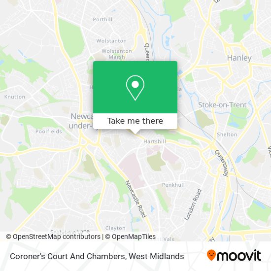 Coroner's Court And Chambers map