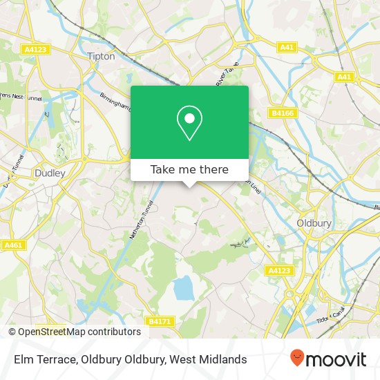 Elm Terrace, Oldbury Oldbury map