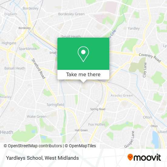 Yardleys School map