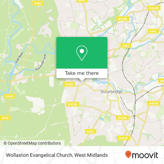 Wollaston Evangelical Church map