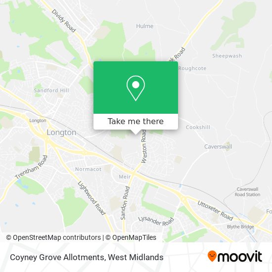Coyney Grove Allotments map