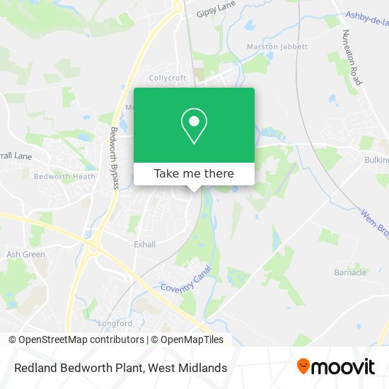 Redland Bedworth Plant map
