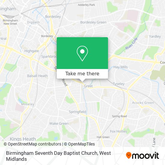 Birmingham Seventh Day Baptist Church map