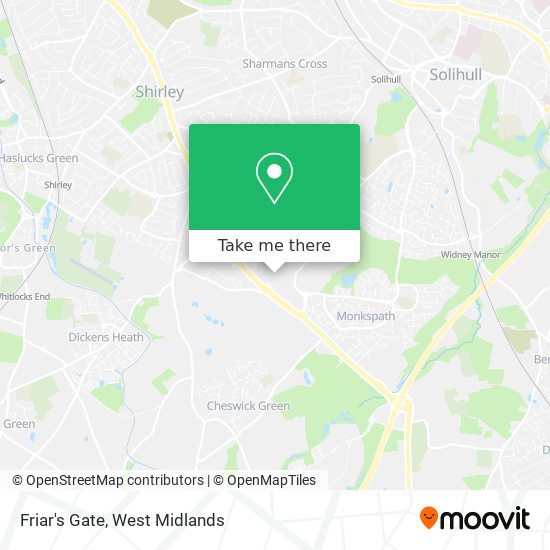 Friar's Gate map