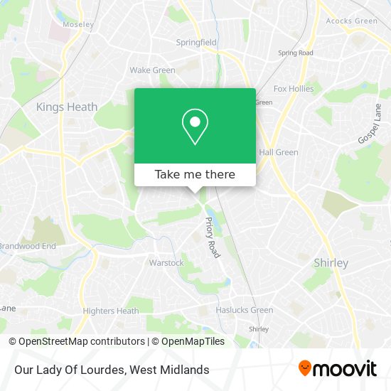 Our Lady Of Lourdes map