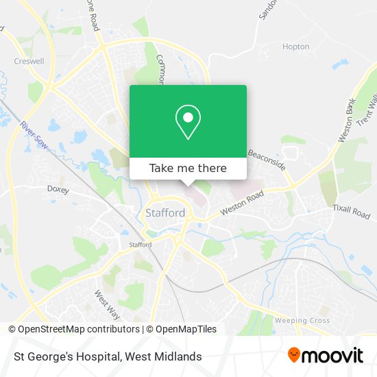 St George's Hospital map
