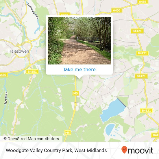 Woodgate Valley Country Park map