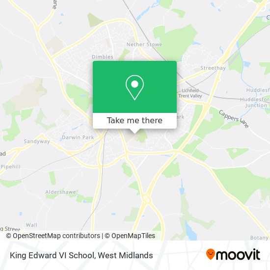 King Edward VI School map