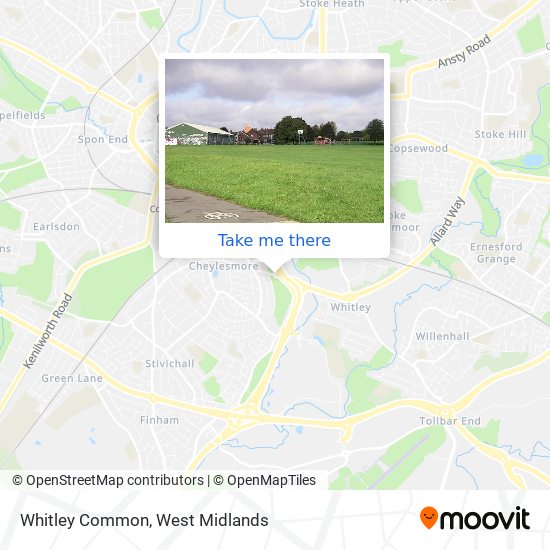 Whitley Common map