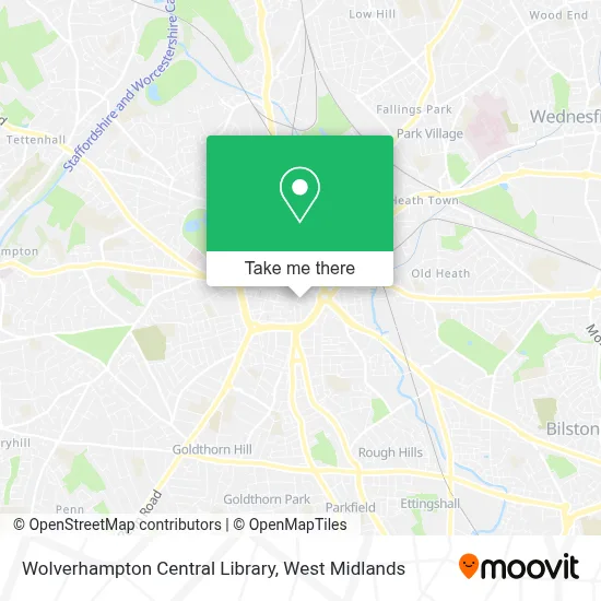 Wolverhampton Central Library map