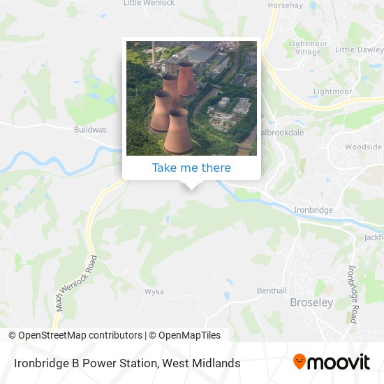 Ironbridge B Power Station map