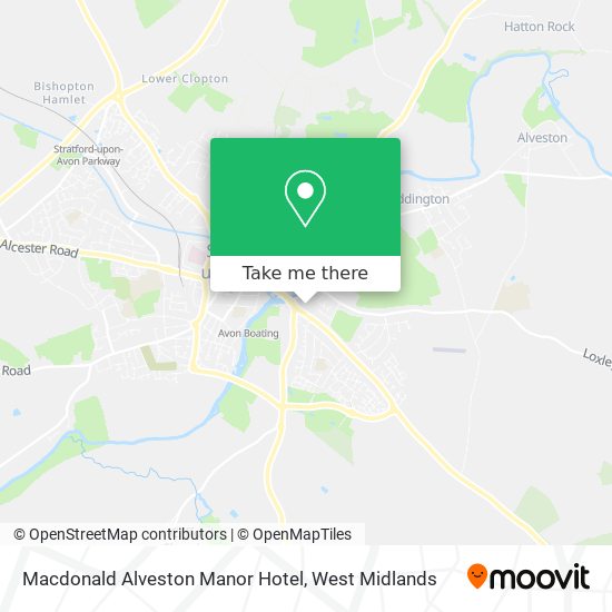 Macdonald Alveston Manor Hotel map