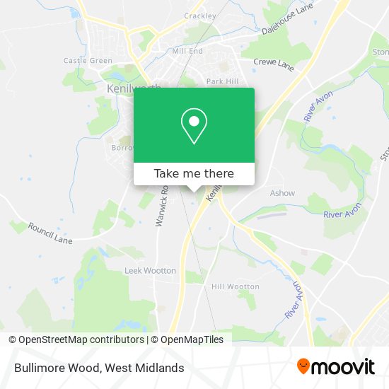 Bullimore Wood map