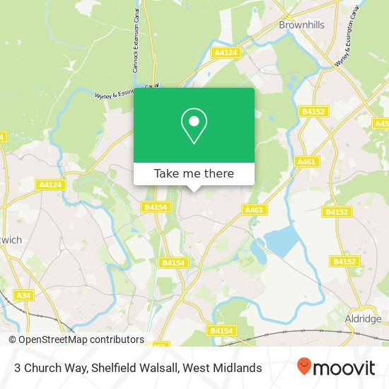 3 Church Way, Shelfield Walsall map