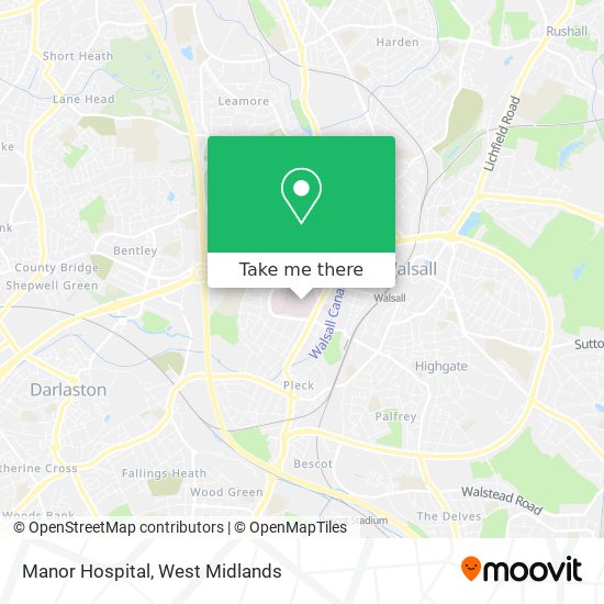 Manor Hospital map