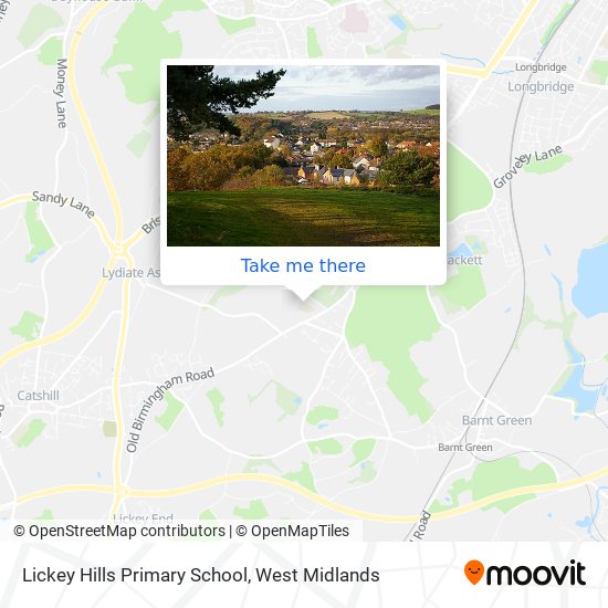 Lickey Hills Primary School map