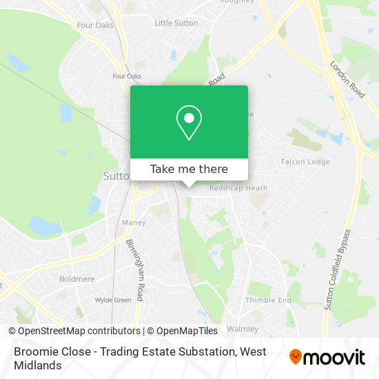 Broomie Close - Trading Estate Substation map