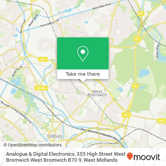 Analogue & Digital Electronics, 355 High Street West Bromwich West Bromwich B70 9 map