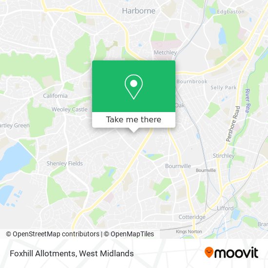 Foxhill Allotments map