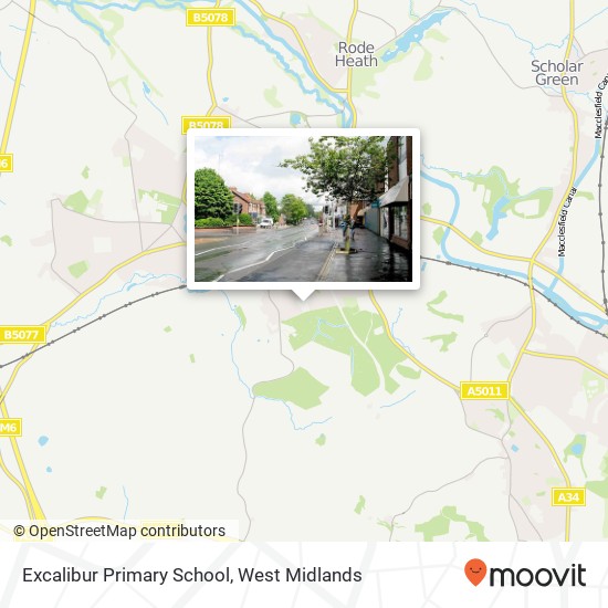 Excalibur Primary School map