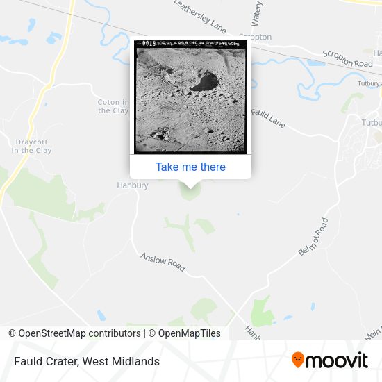 Fauld Crater map