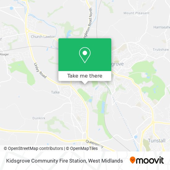 Kidsgrove Community Fire Station map