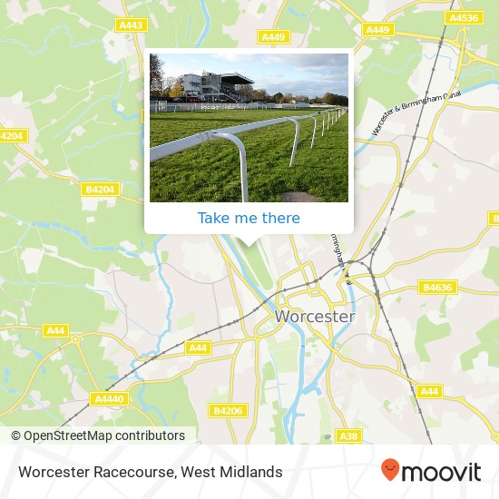 Worcester Racecourse map