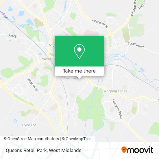 Queens Retail Park map