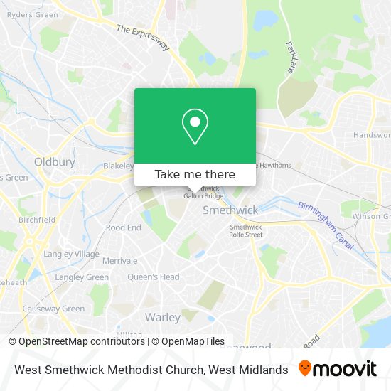 West Smethwick Methodist Church map