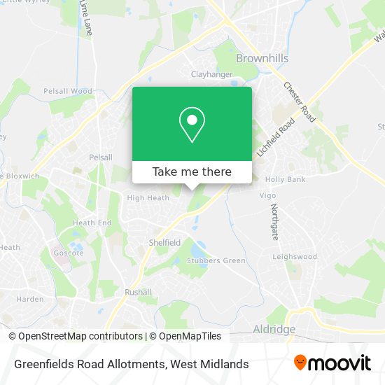Greenfields Road Allotments map
